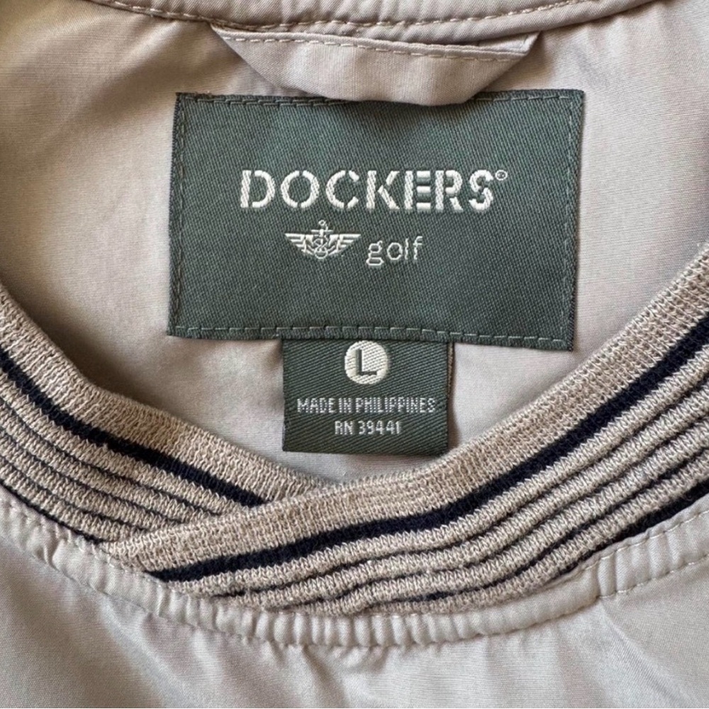 Dockers Light Green Crewneck Golf Pullover Windbreaker - Men’s size L